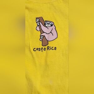 Morpho: Costa Rica Kids Yellow Sloth Short Sleeve Tee